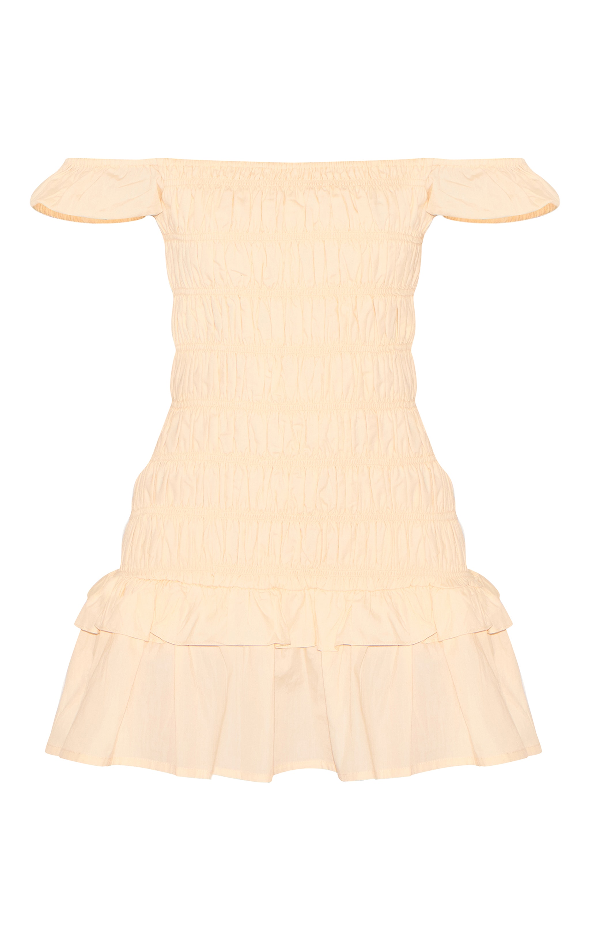 Cream Corset Detail Tie Shift Dress image 5