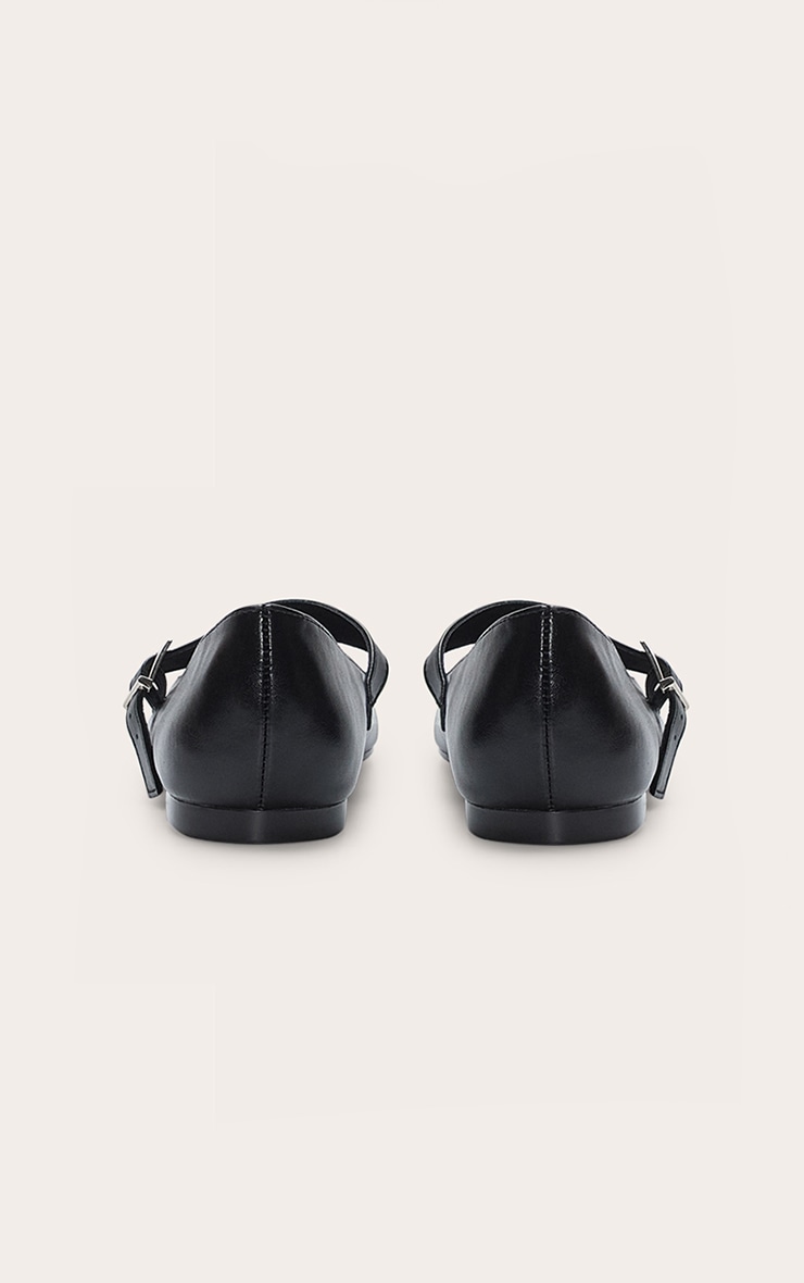 Ballerines Noires Bout Rond Avec Détail Boucle image 3