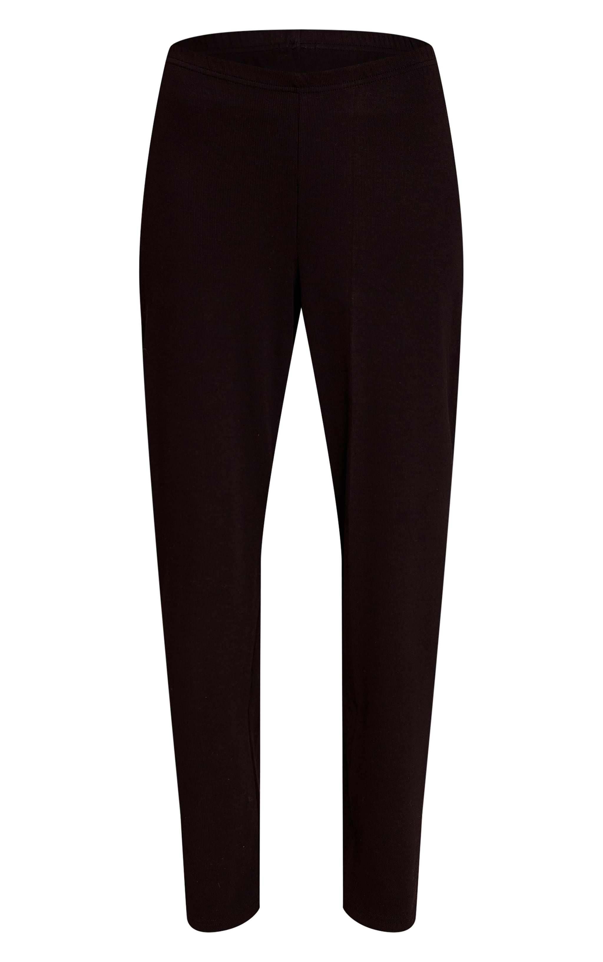 Black Wide Leg Elasticated Waist Pyjama Pants image 5