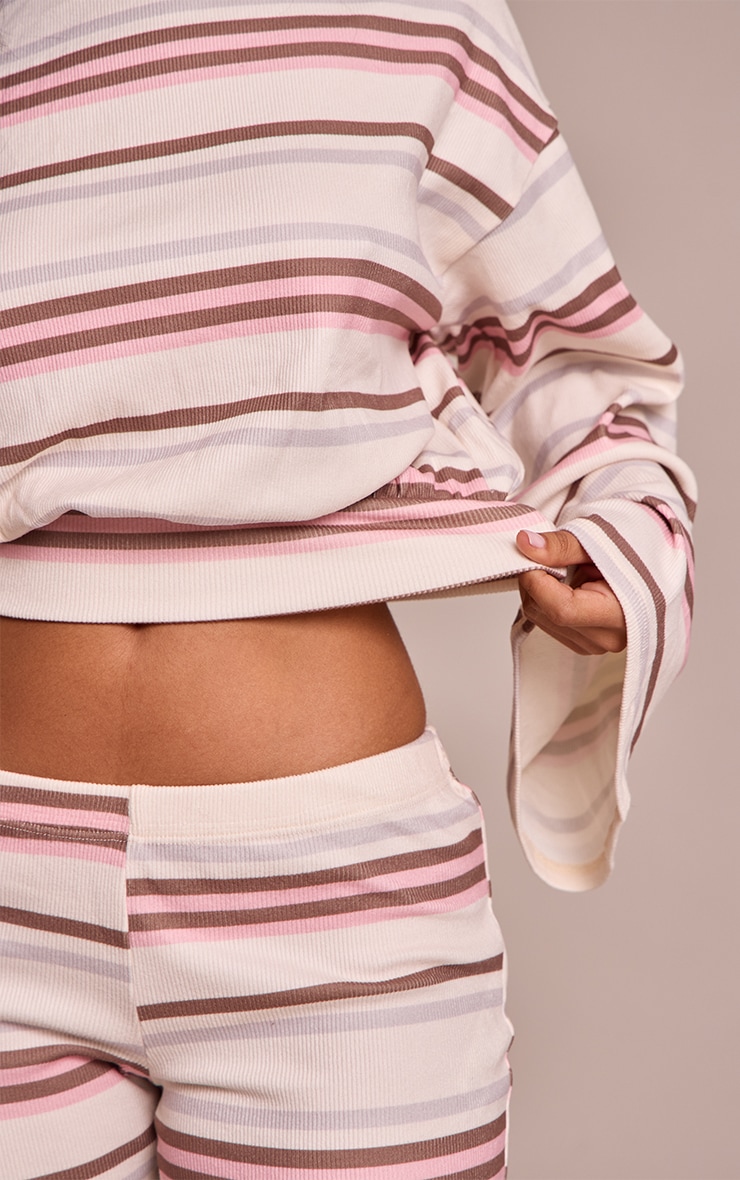 Petite Pull ample asymétrique multicolore image 4