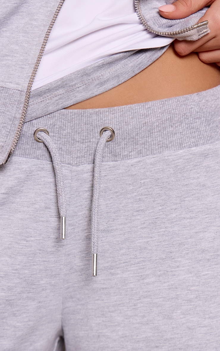 Grey Marl Casual Straight Leg Pants image 4