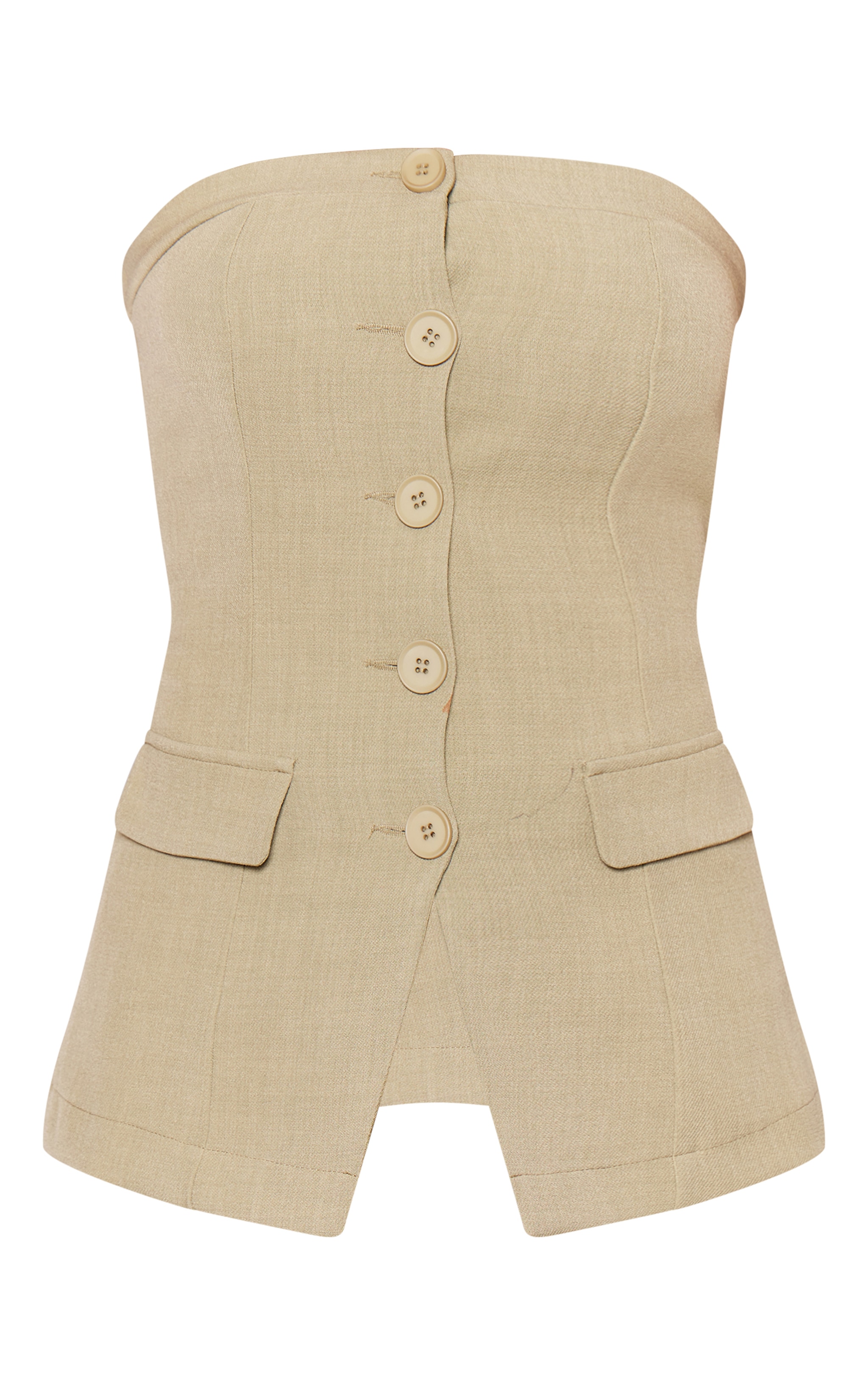 Premium Sage Tailored Woven Top image 5