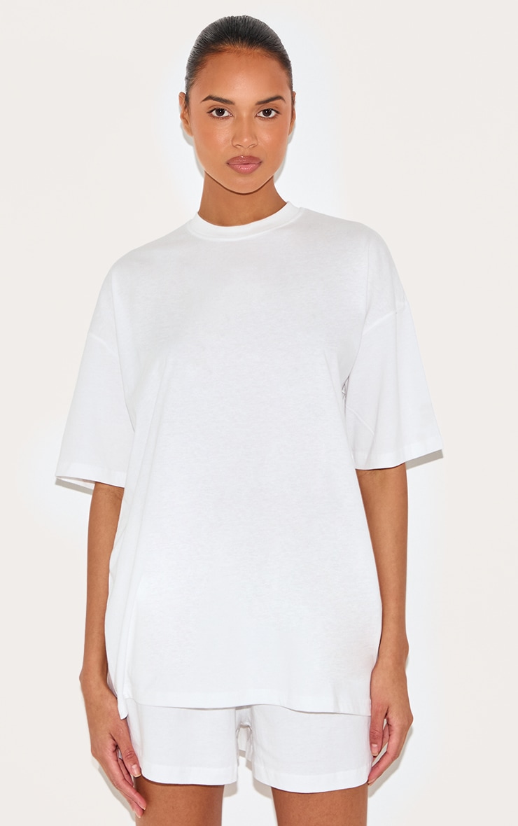 White Cotton Oversized Boxy Shorts | Co-ords White Cotton Oversized Boxy Shorts | Co-ords