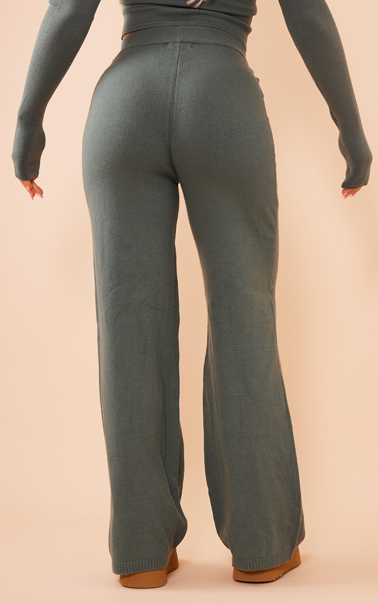 Cotton Wide Leg Lounge Pant - Sage