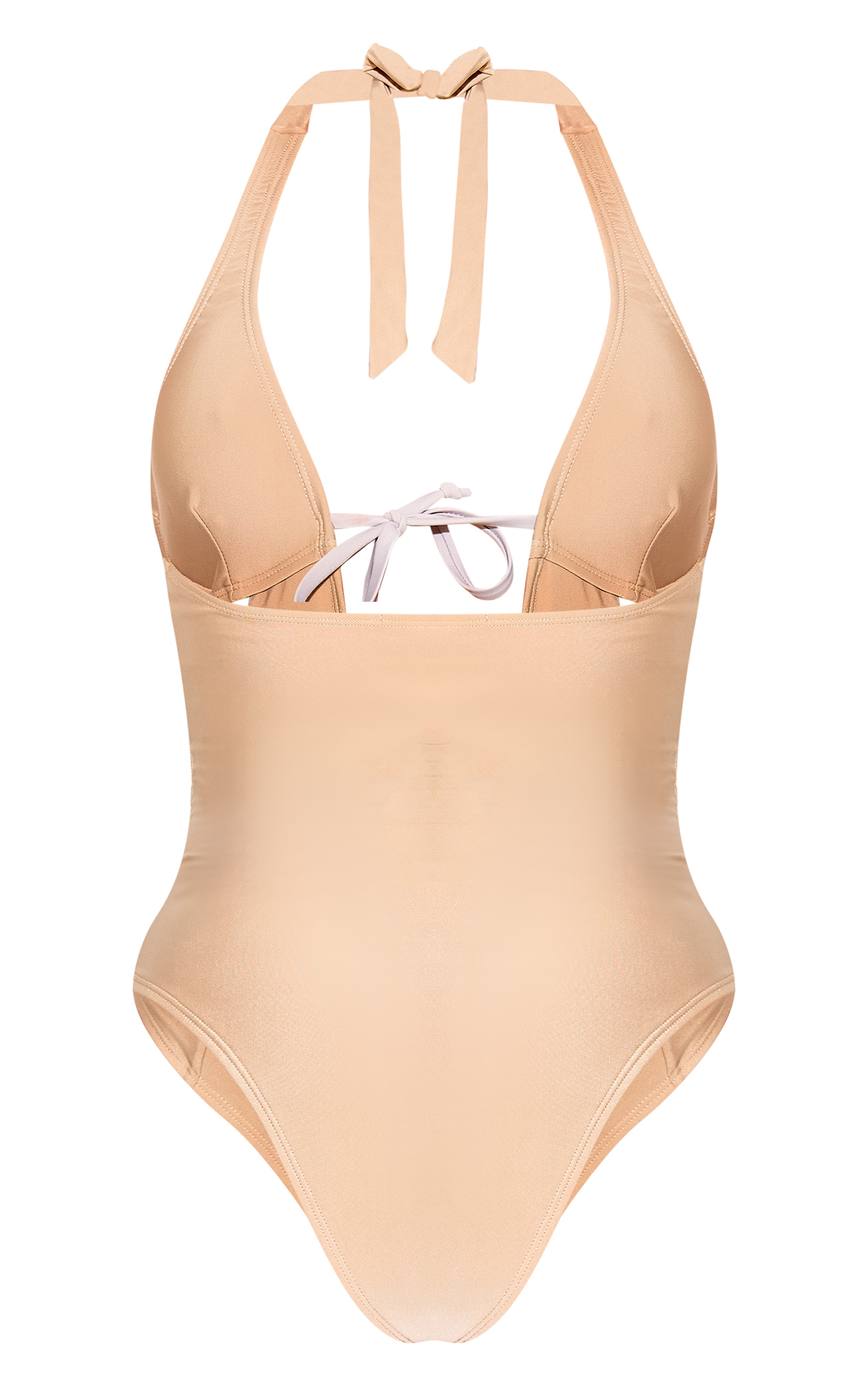 Stone Lace Up Deep Plunge Swimsuit image 2