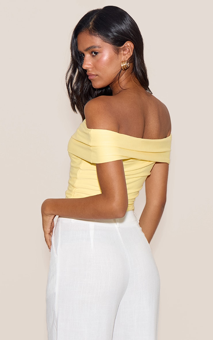 Lemon Soft Touch Bardot Long Top image 2