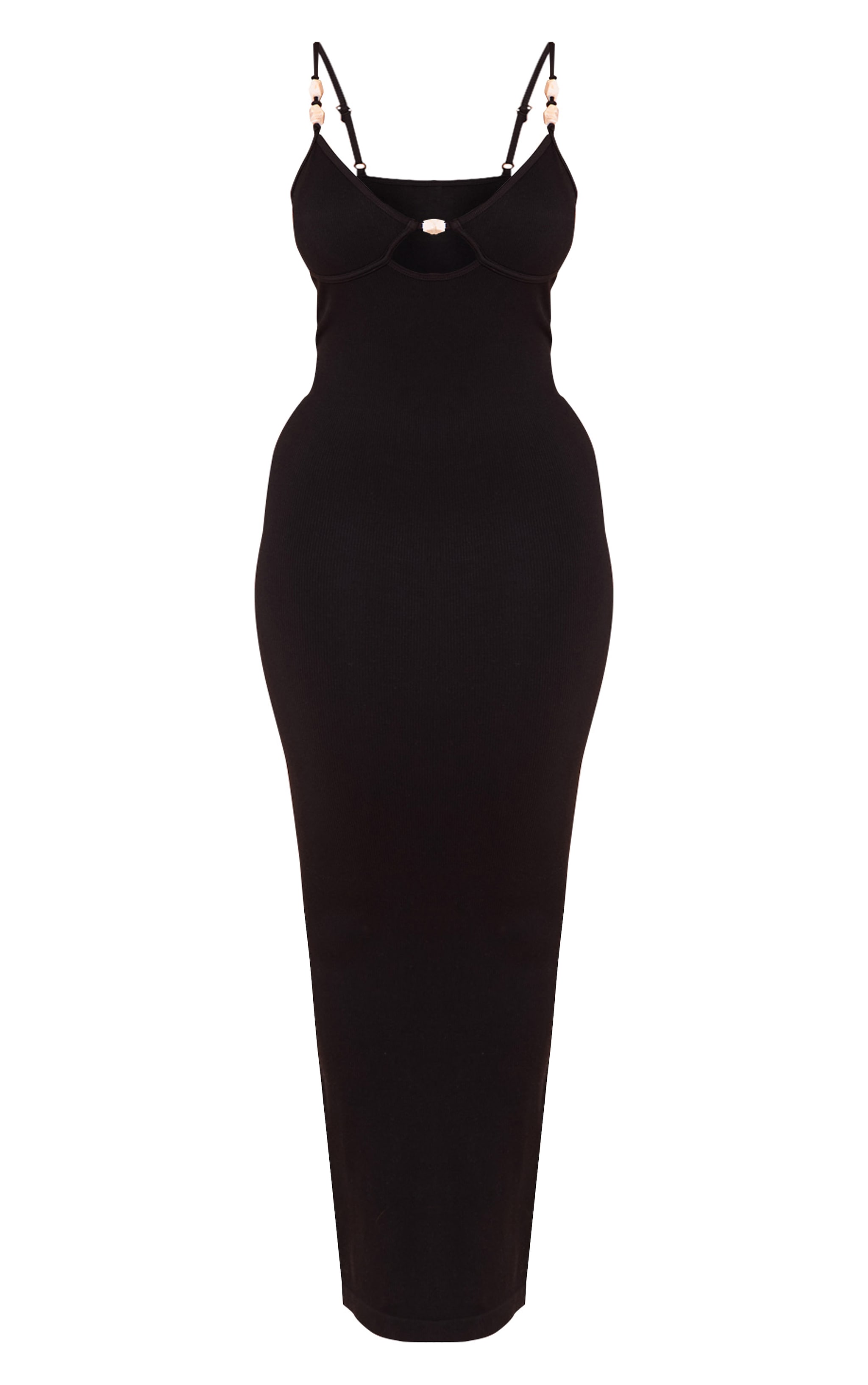 Shape Black Sculpt Beaded Maxi Dress image 5
