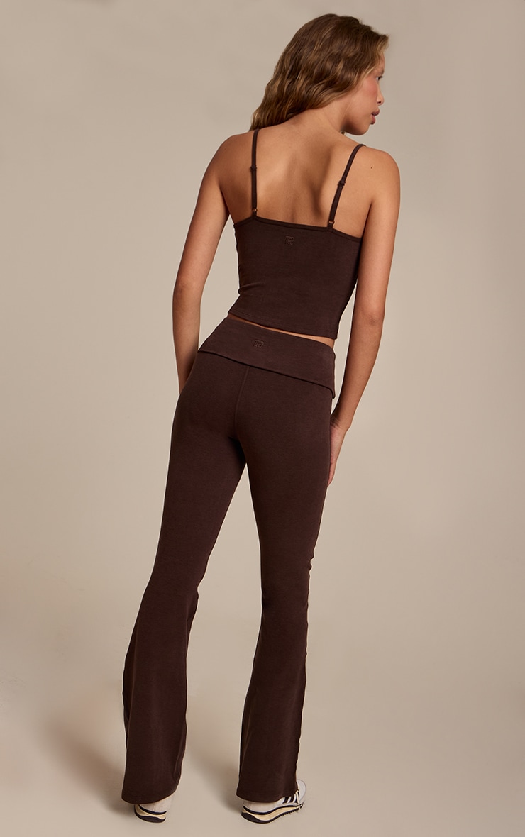 Chocolate Melange Soft Cotton Yoga Pant image 3