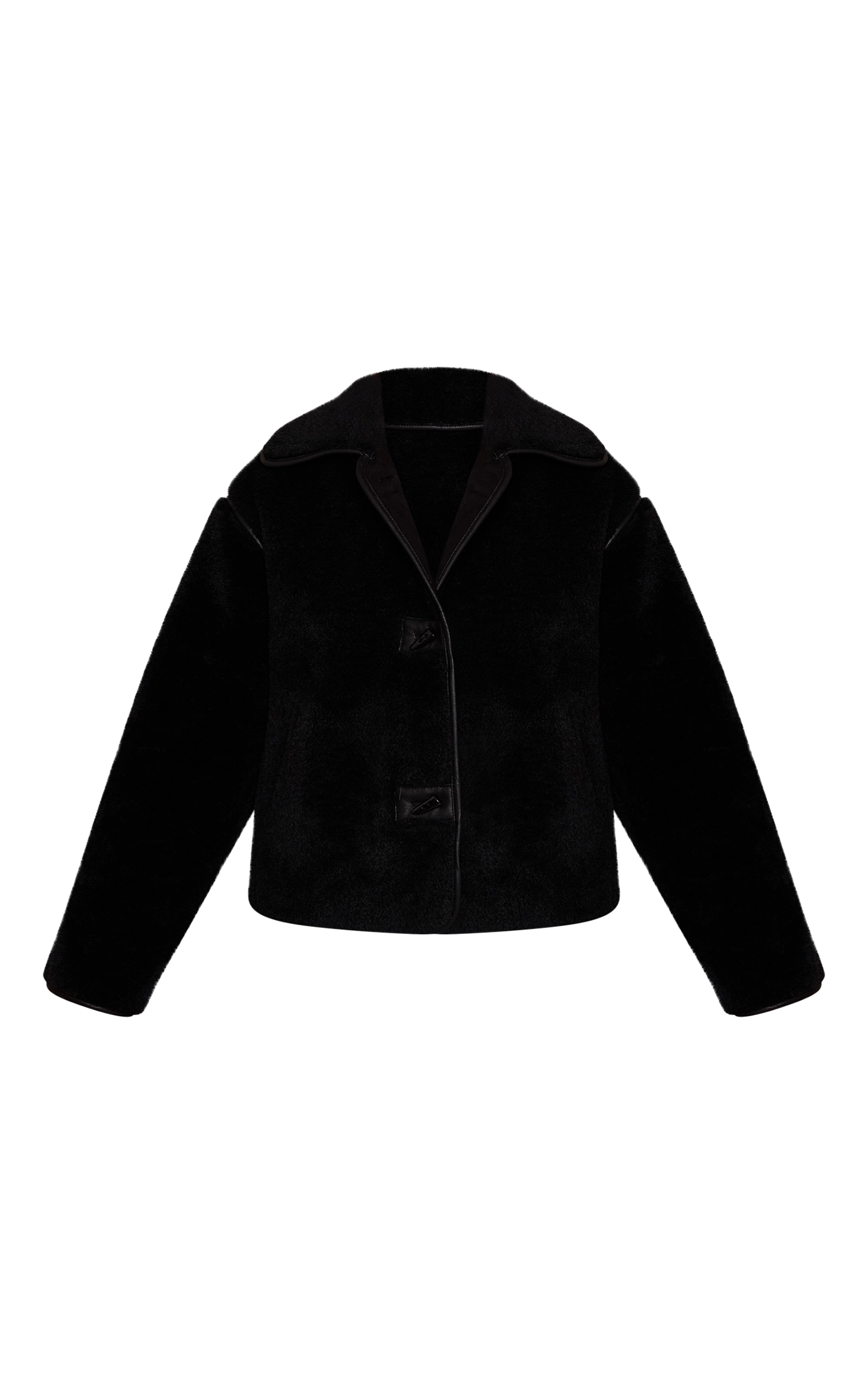 Black Borg Cropped Coat image 5