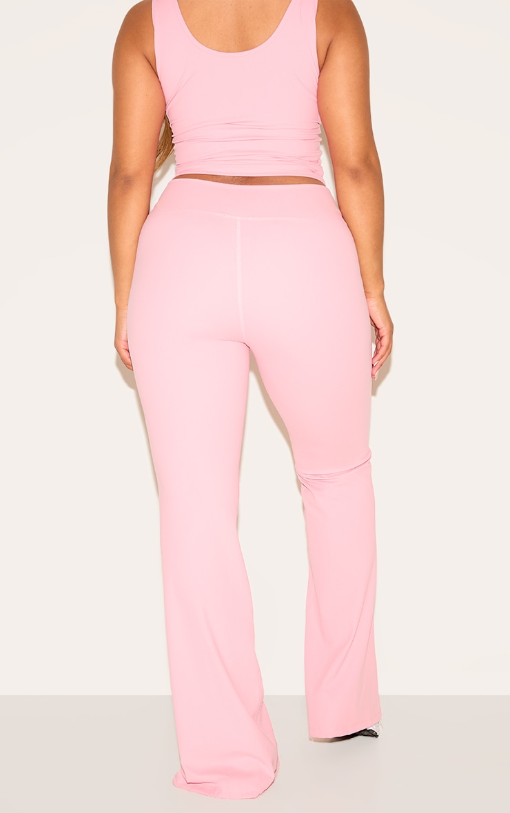 Shape Candy Pink Sculpt Active V Waist Split Front Flare Pants image 3