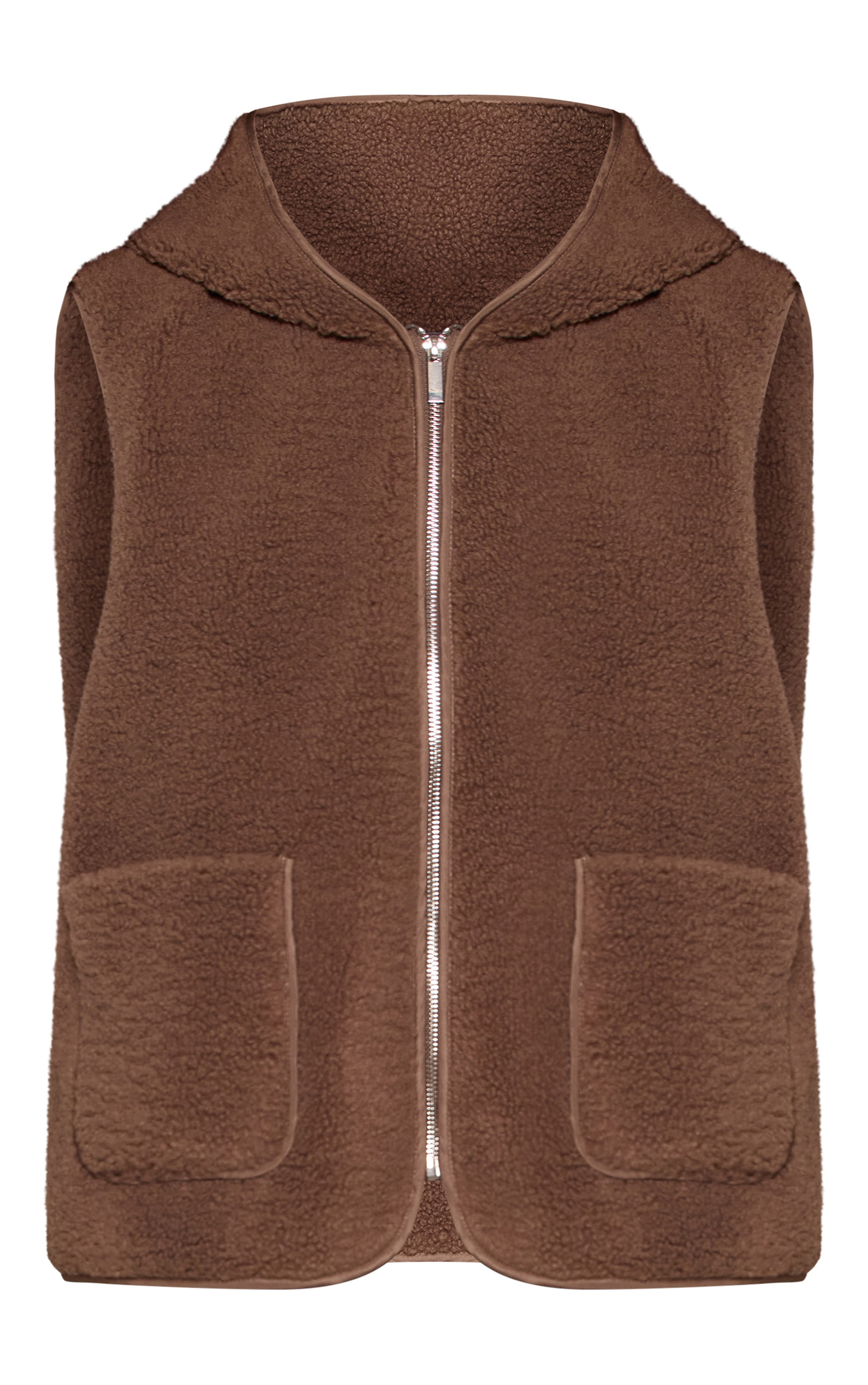 Brown Borg Zip Up Gilet image 5