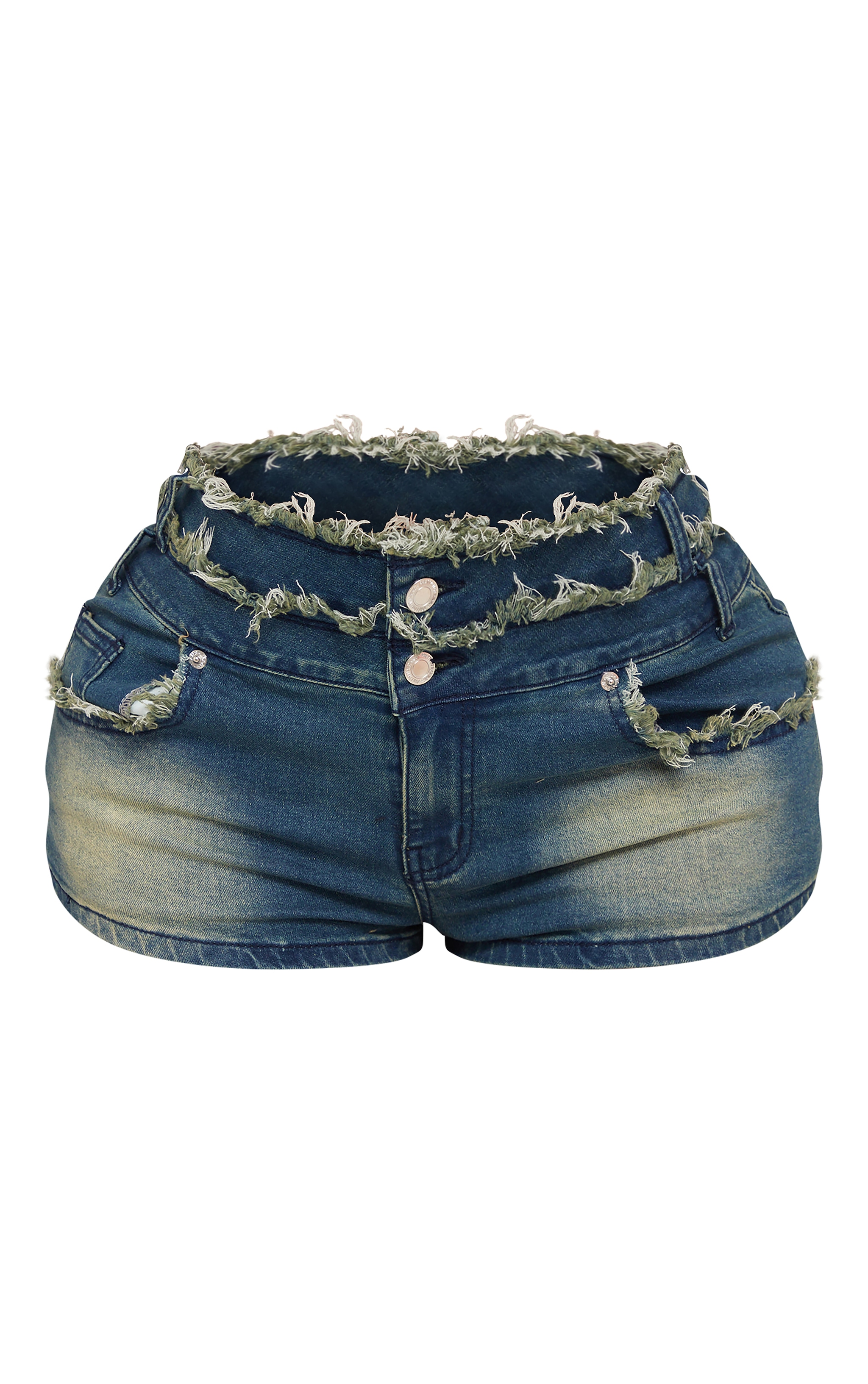 Shape Short court en jean bleu foncé élimé image 6