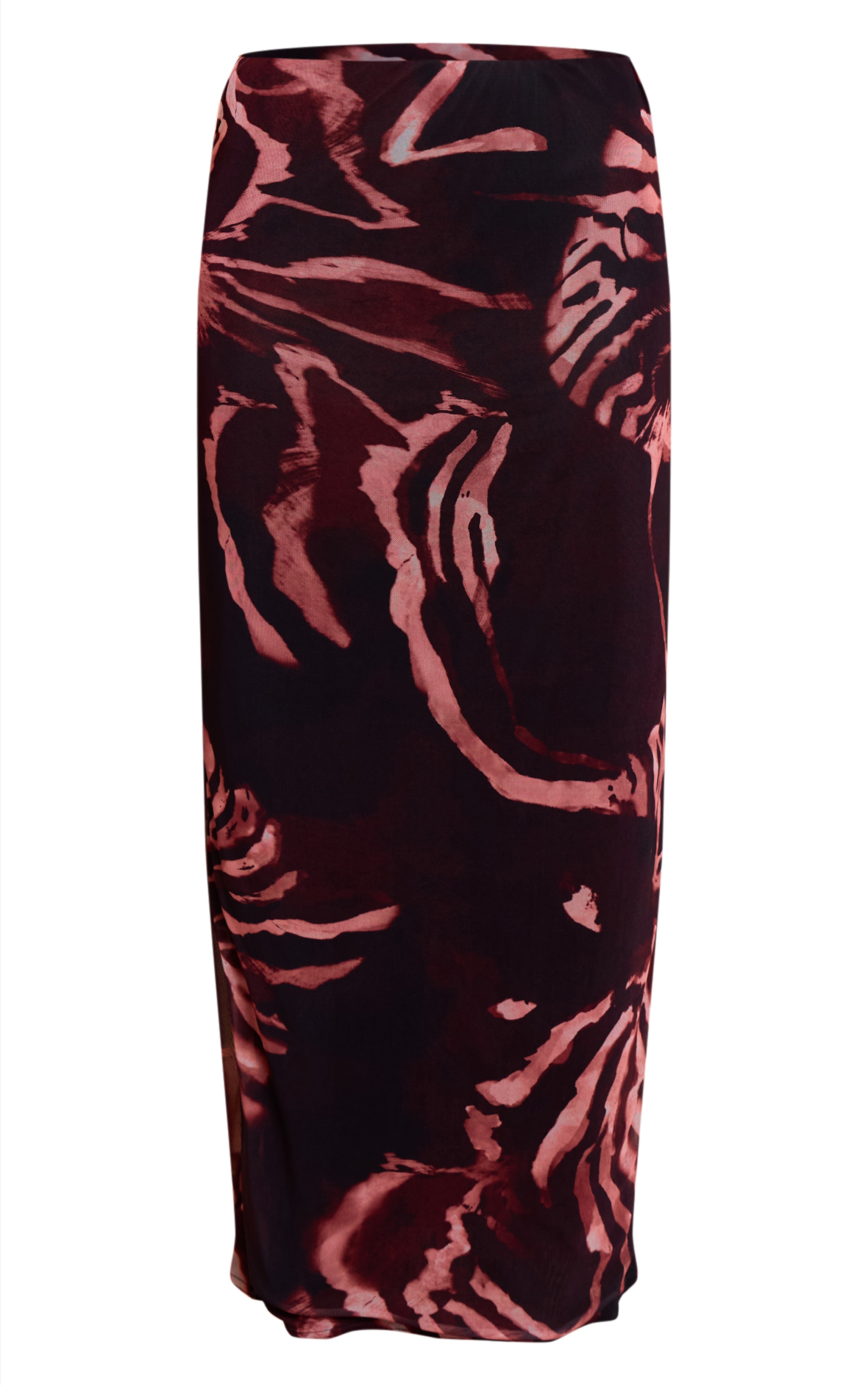 Brown Zebra Print Maxi Skirt image 5
