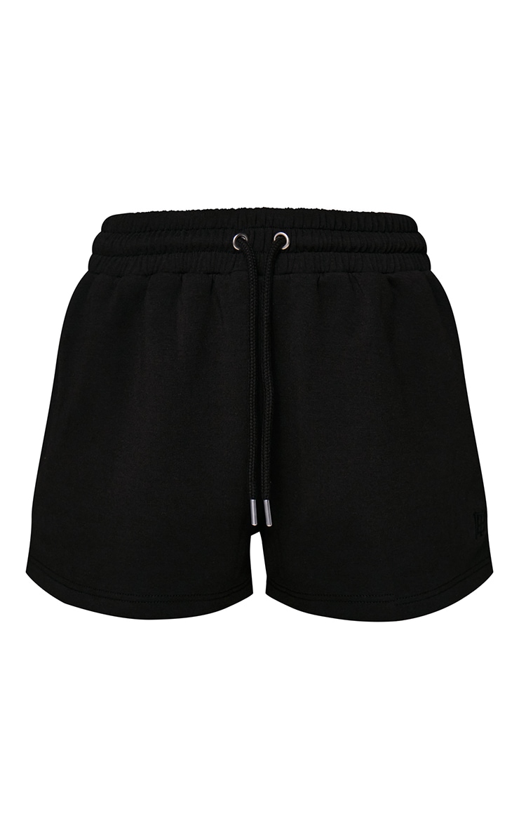 Short tissé noir à logo brodé image 5
