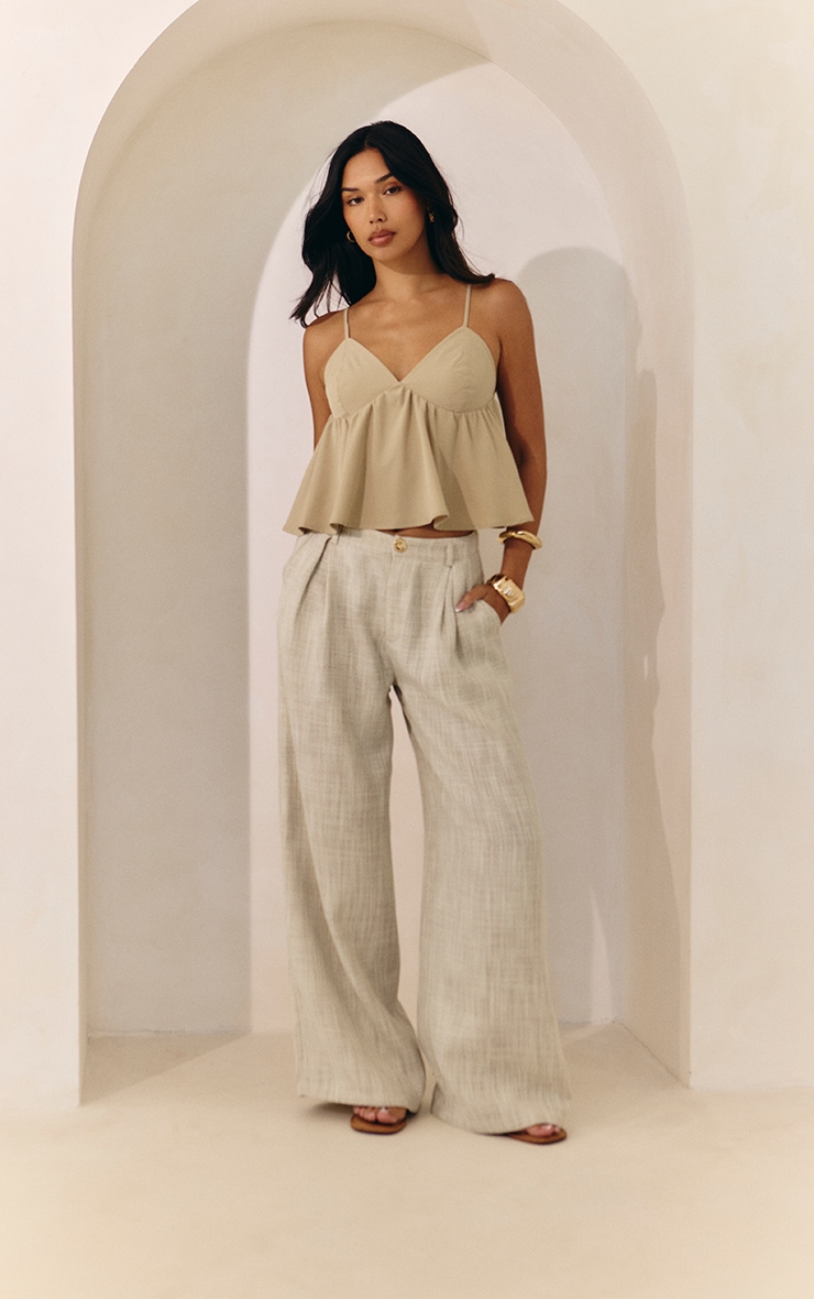 パンツ PAROSH Women Straight Pants LILIUXY24 D230131X012 Blue Women's Pants | PrettyLittleThing USA