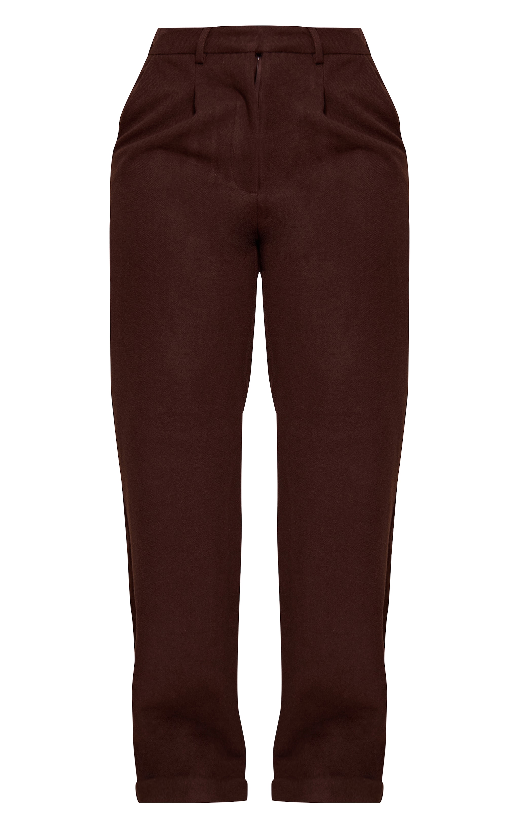 Shape Chocolate Wool Look Highwaisted Pants image 5