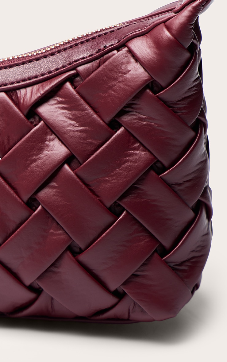Plum Hand Weave Shoulder Bag image 5