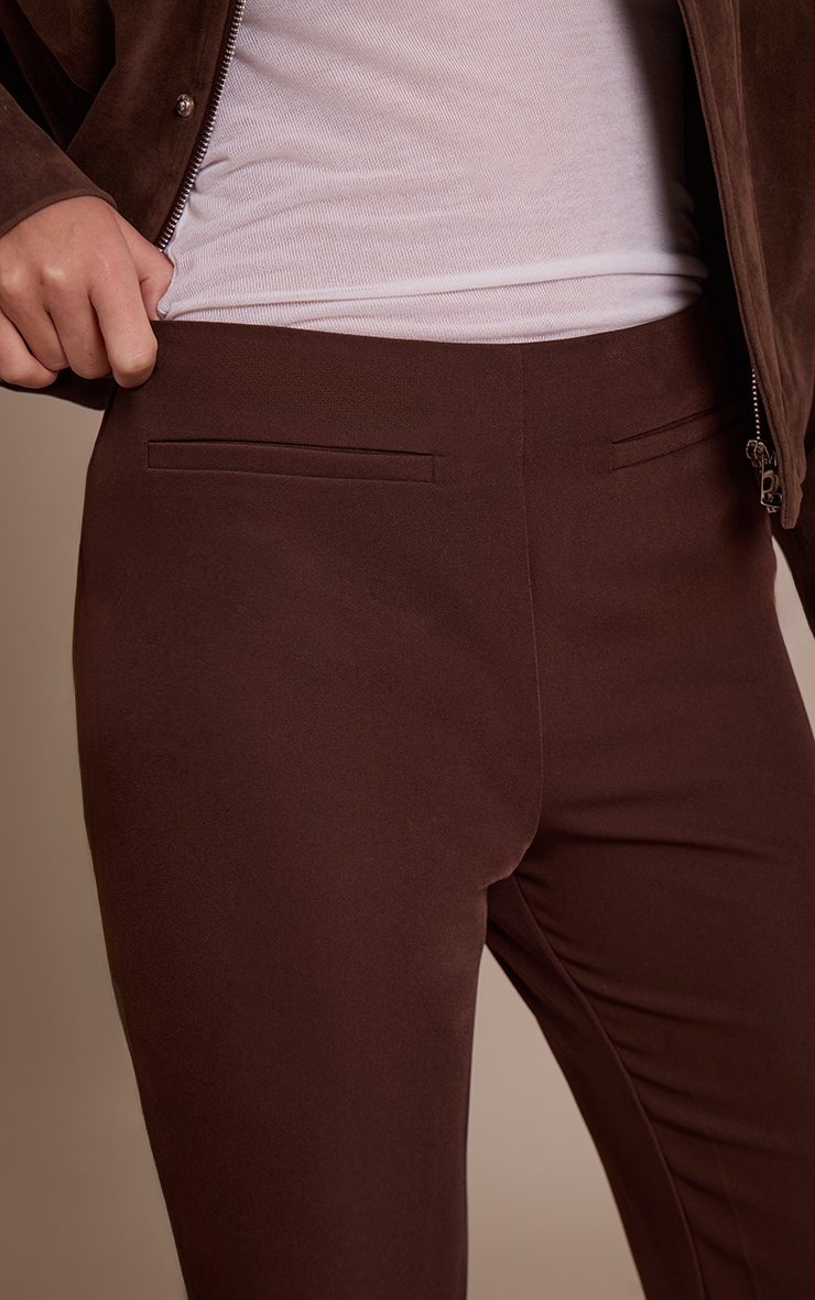 Chocolate Woven Capris image 4