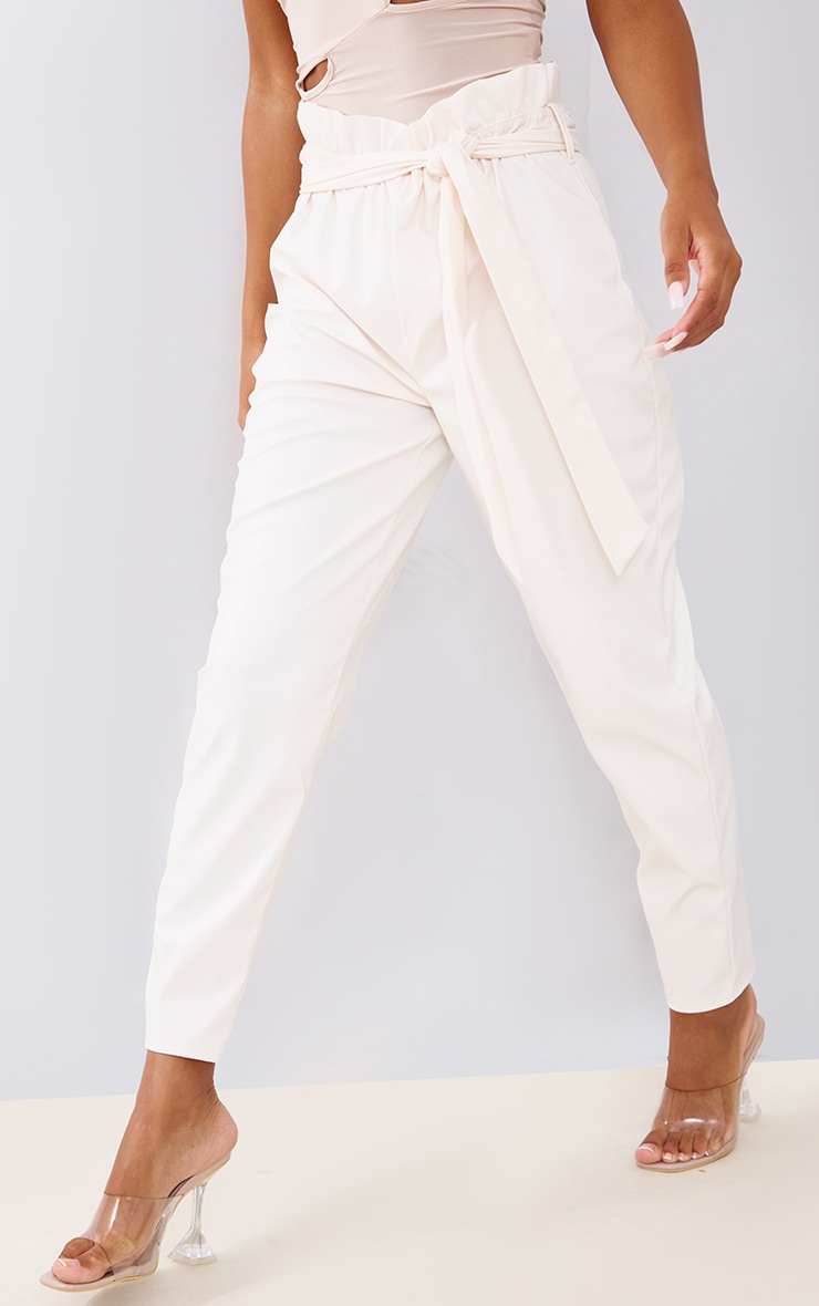Paper Bag Trousers Pretty Little Thing Cigarette Pants Paper Bag Trousers  Pretty Little Thing Plt Pretty