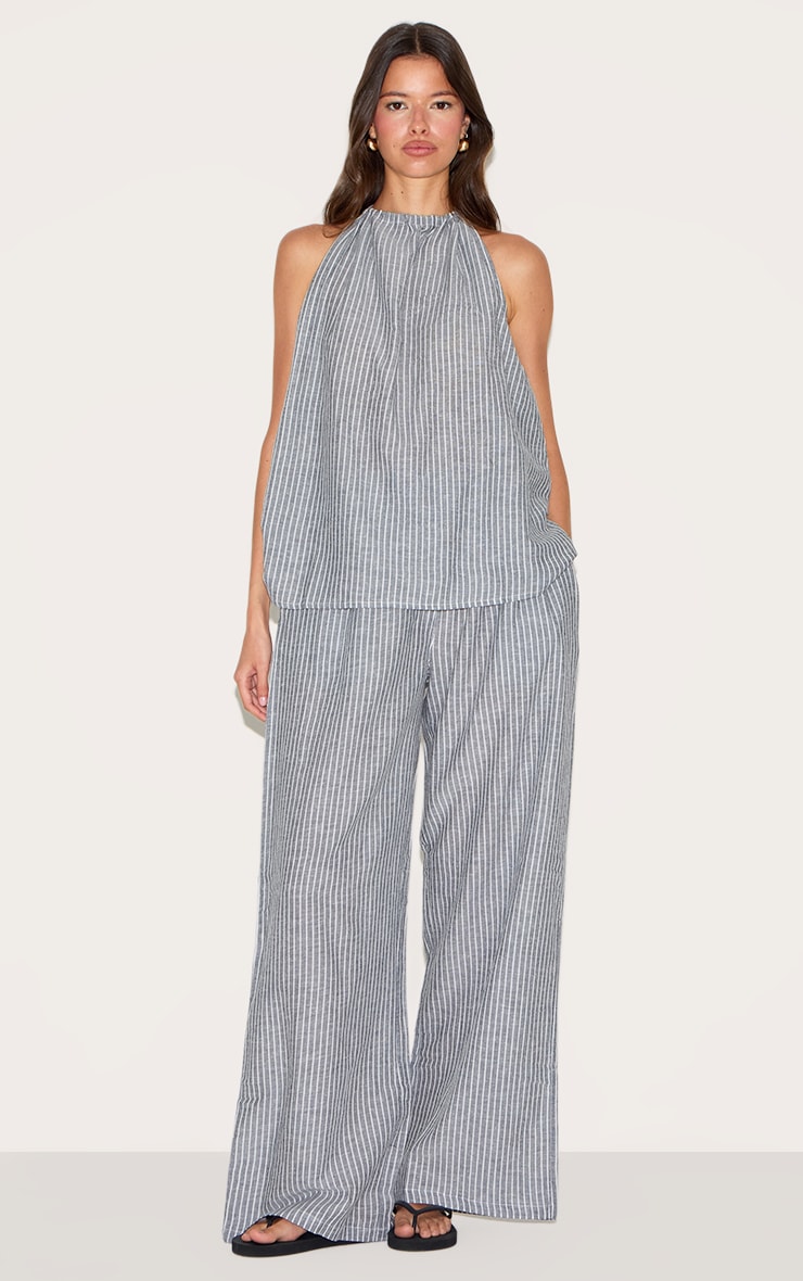 3WAY CUT TOPS&DOT HALTERNECK SET グレー Shape Grey Halterneck Asymmetric Hammered Vest | Shape