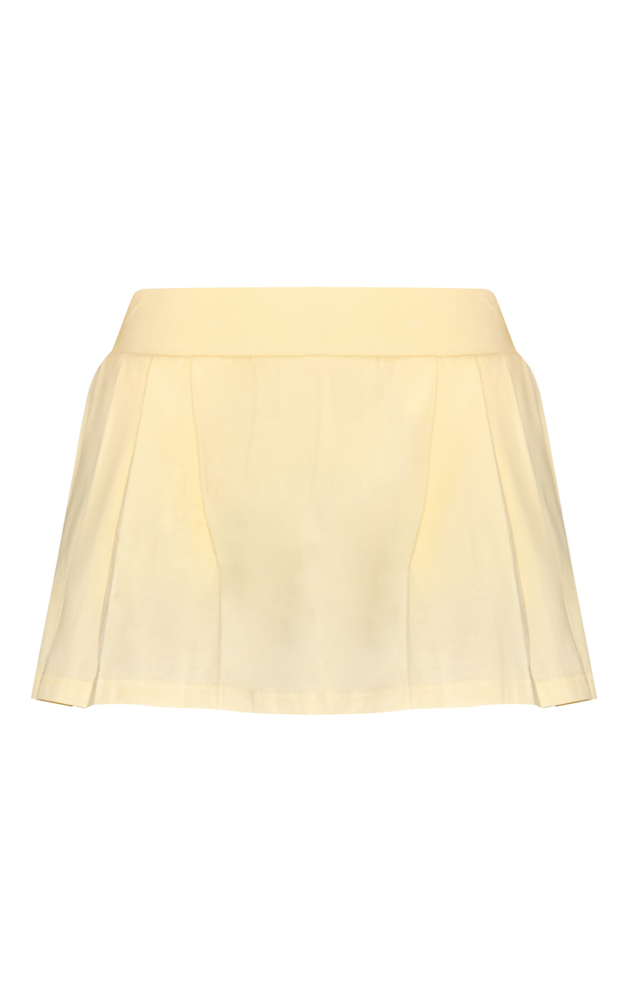 Butter Yellow Pleated Mini Tennis Skort image 6