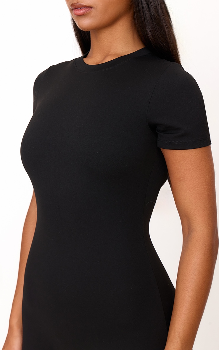 Black Ultimate Sculpt Short Sleeved Unitard image 4