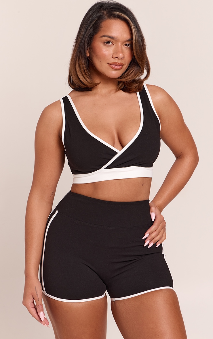 Shape Short en Sculpt noir à rayures contrastantes image 2