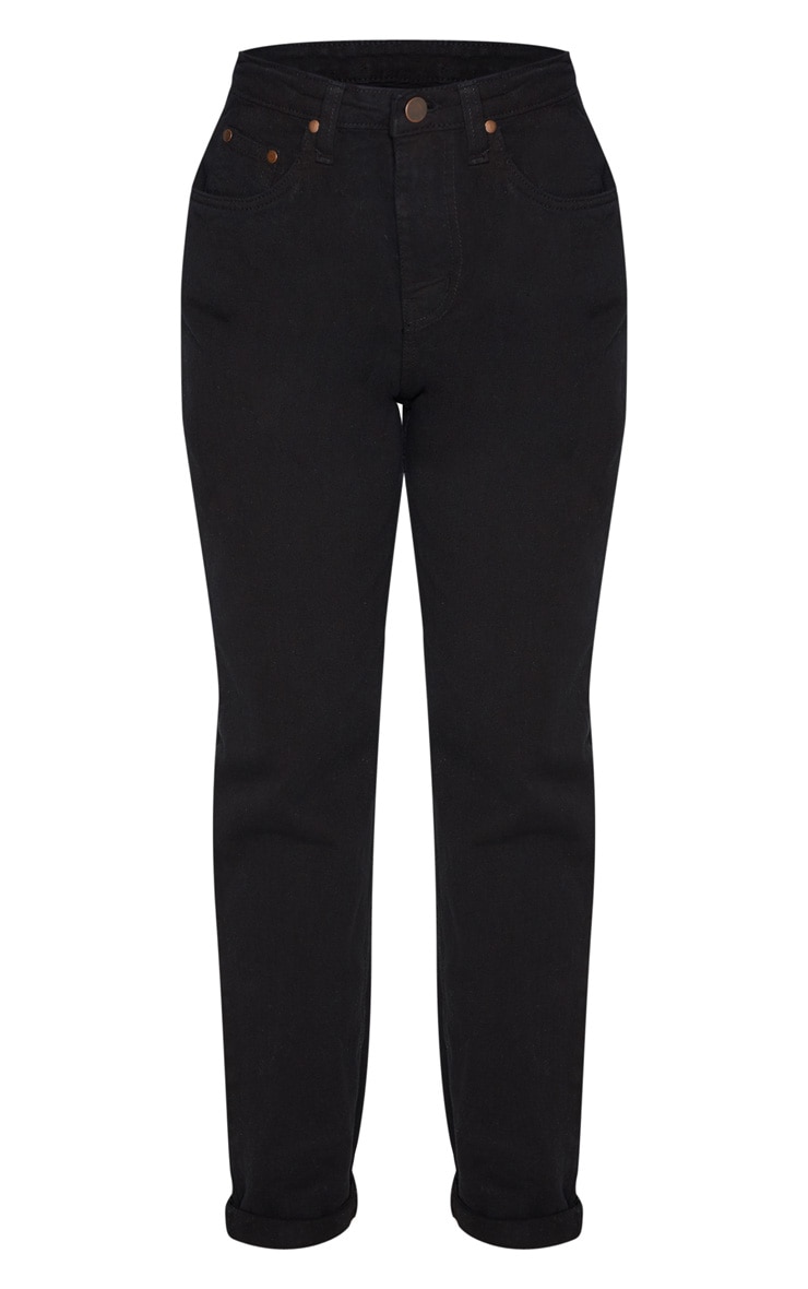 Petite Black Straight Leg Jean image 4