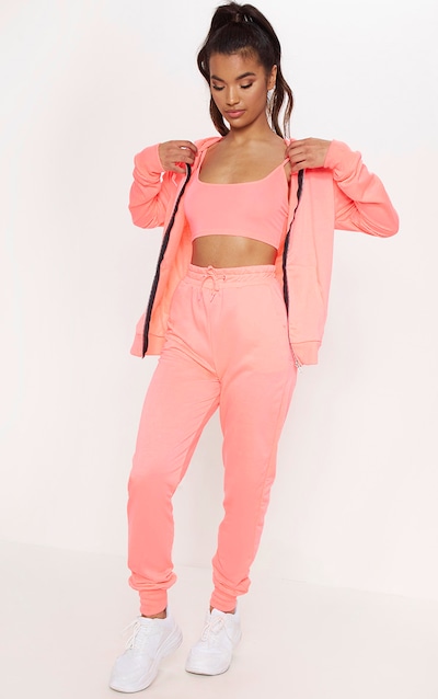 pretty little thing unicorn pink print sports bra with dress