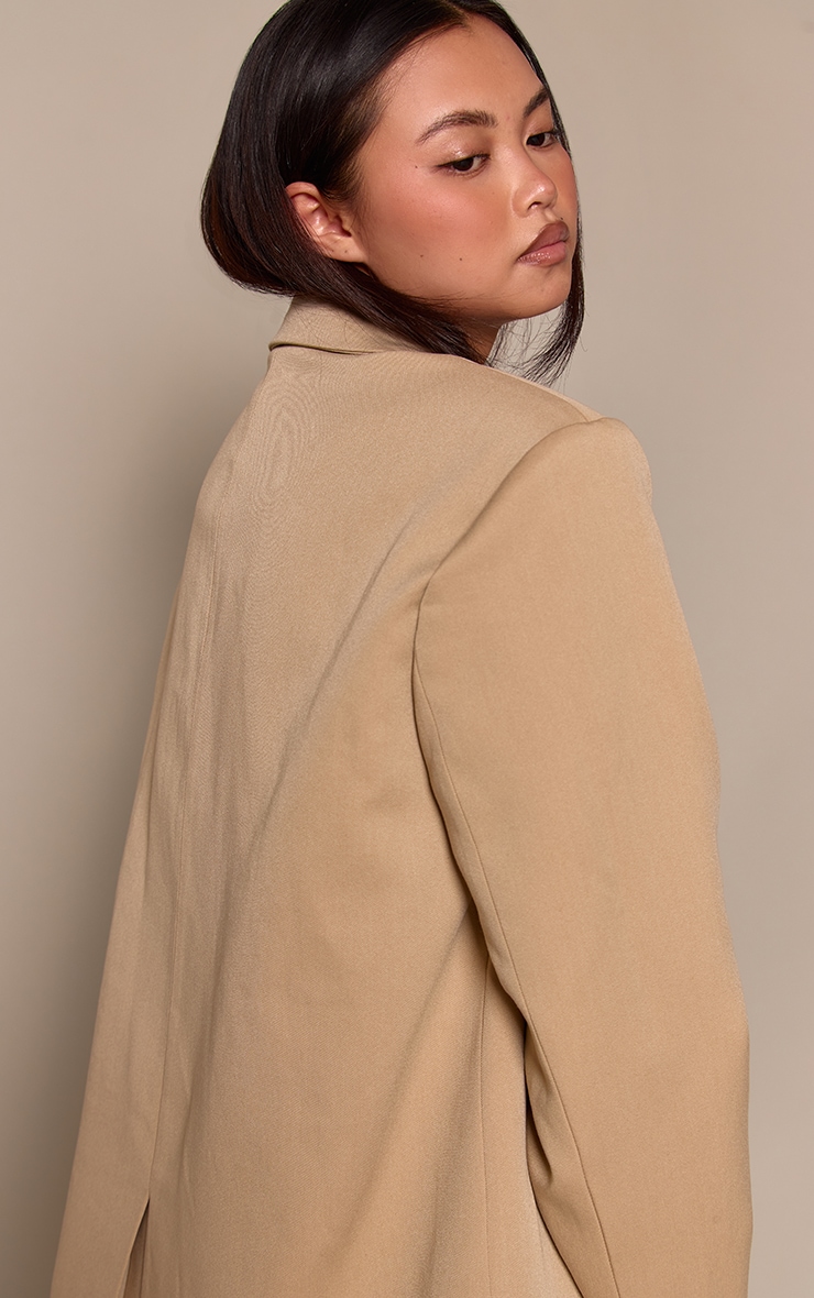 Stone Tailored Woven Oversized Dad Blazer image 2