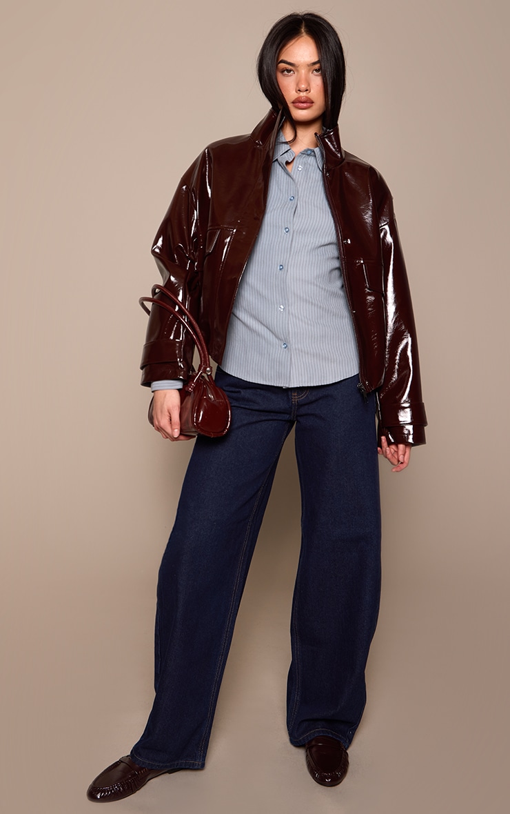 Indigo Low Rise Barrel Jeans