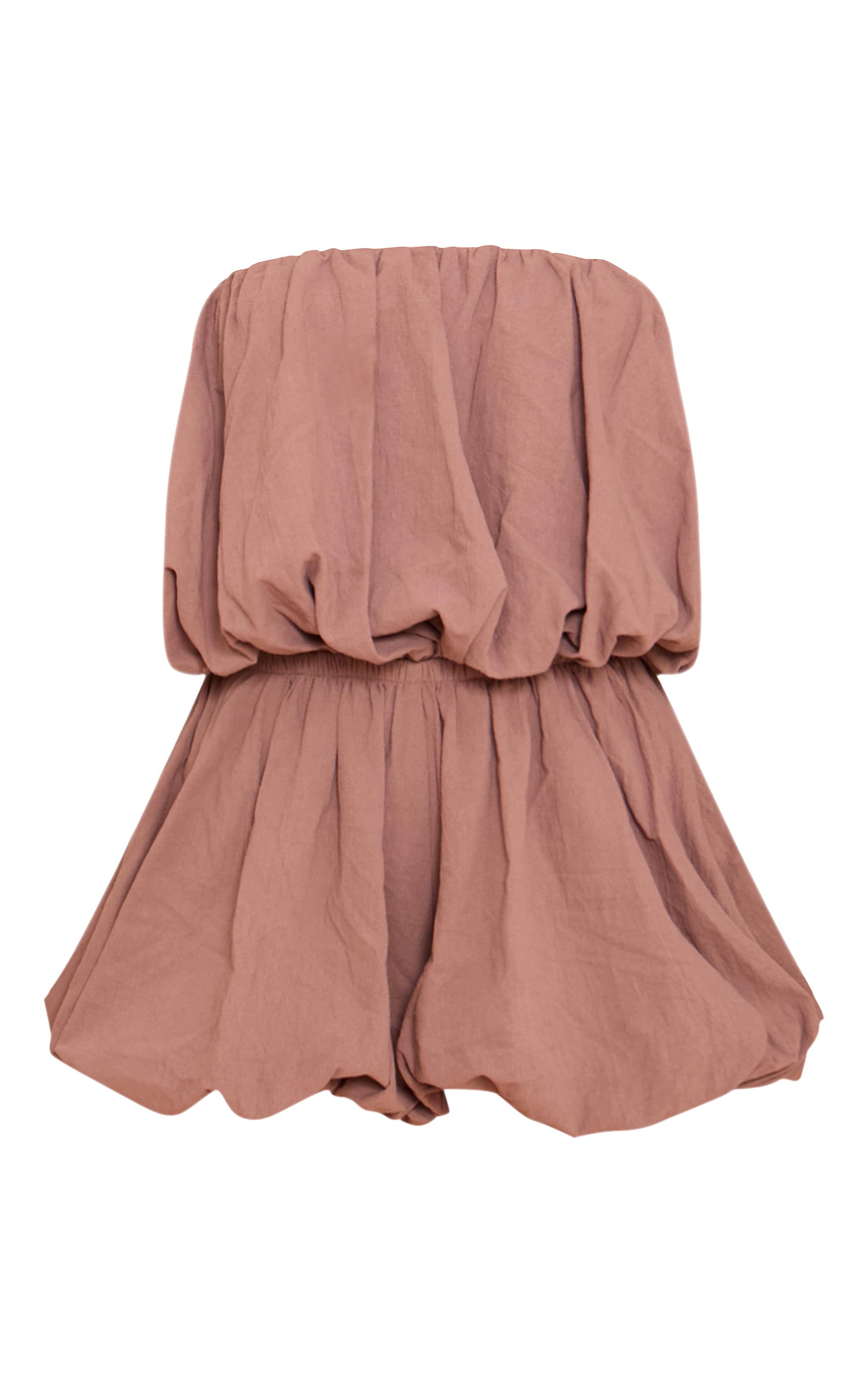 Mushroom Puffball Detail Bandeau Romper image 5