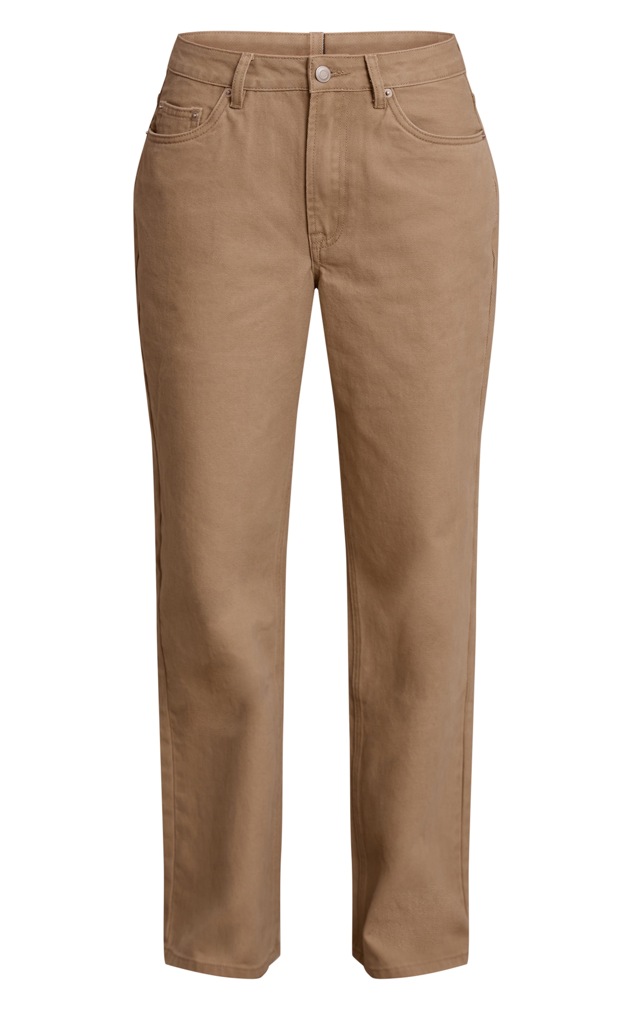 Sand Mid Waist Straight Leg Denim Jeans image 5