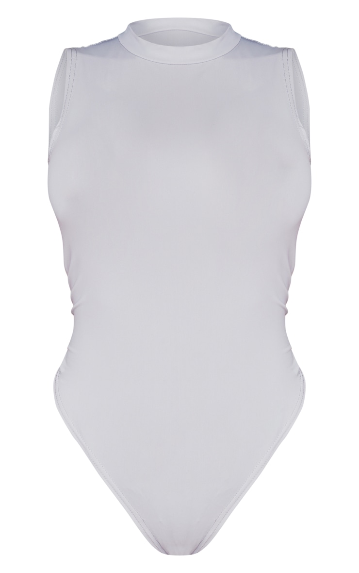 Shape Grey Disco High Neck Sleeveless Bodysuit image 5