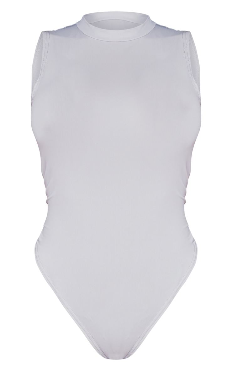  Shape Grey Disco High Neck Sleeveless Bodysuit image 5