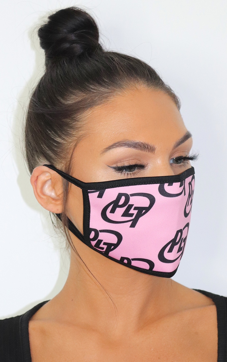 PLT Logo Baby Pink Fashion Mask