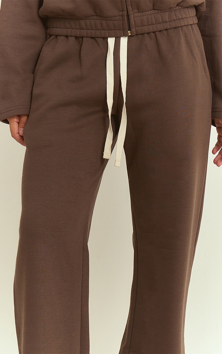 Chocolate Contrast Drawcord Sweatpants image 4
