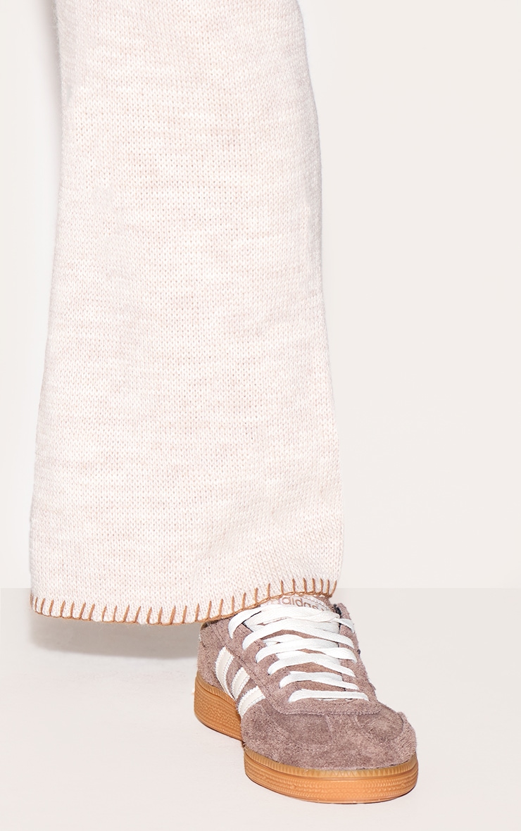 Maternité Pantalon droit en maille tricot avoine image 4
