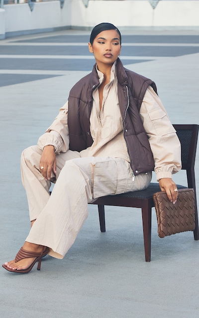 Stone Textured Zip Through Track Top