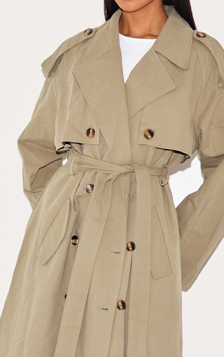 人気ブランドバ40代 Double Belted Khaki Breasted Outerwear | Coat Trench ジャケット・アウター