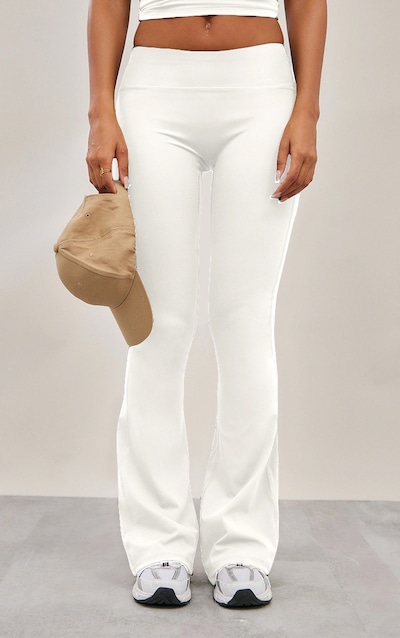 Pantalon de yoga flare en Sculpt blanc cassé