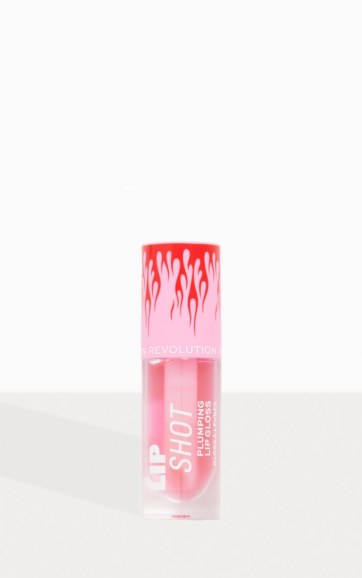 Makeup Revolution Hot Shot Lip Flame Plumping Gloss Pink Heat image 1