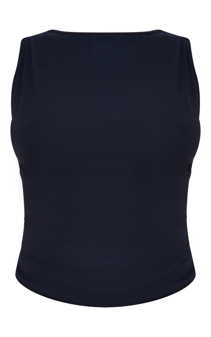 Black Soft Touch Sleeveless Top image 5