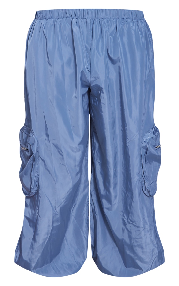 Renew Petrol Blue Low Rise Cargo Trousers PrettyLittleThing KSA