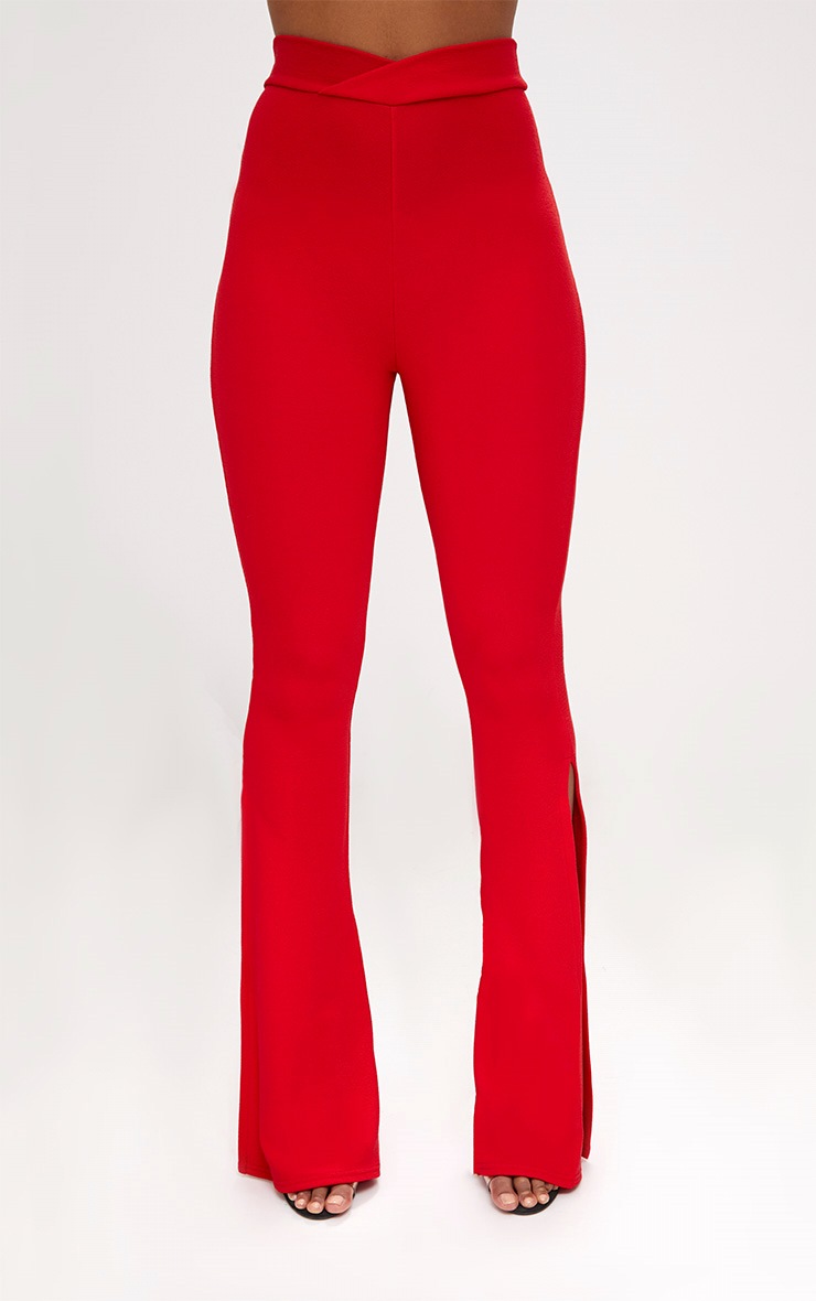 skinny flared trousers