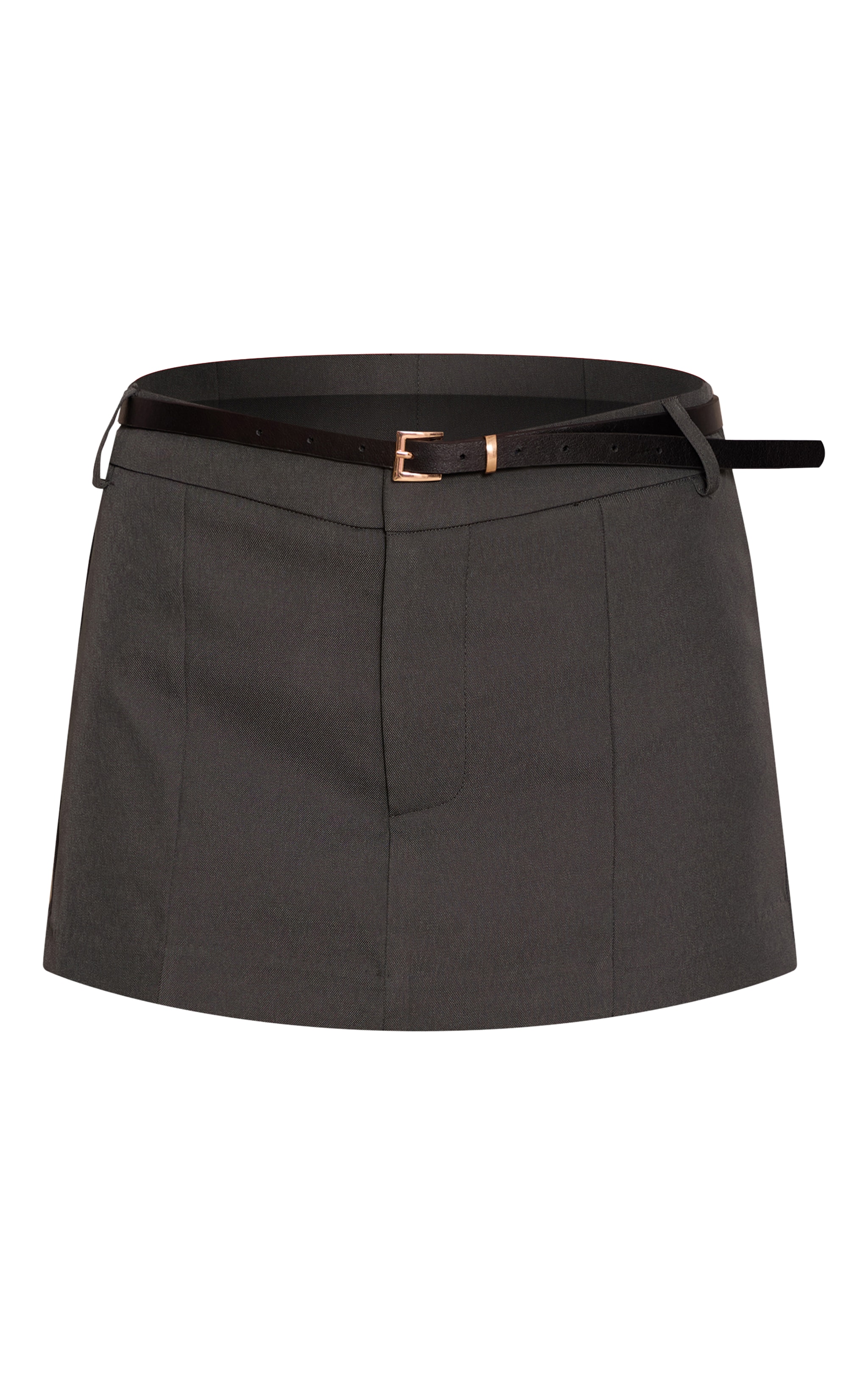 Jupe gris anthracite à ceinture image 6