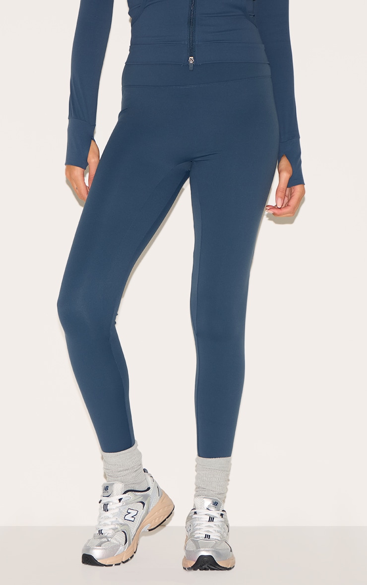 Midnight Blue Ultimate Sculpt High Waist Gym Leggings image 2