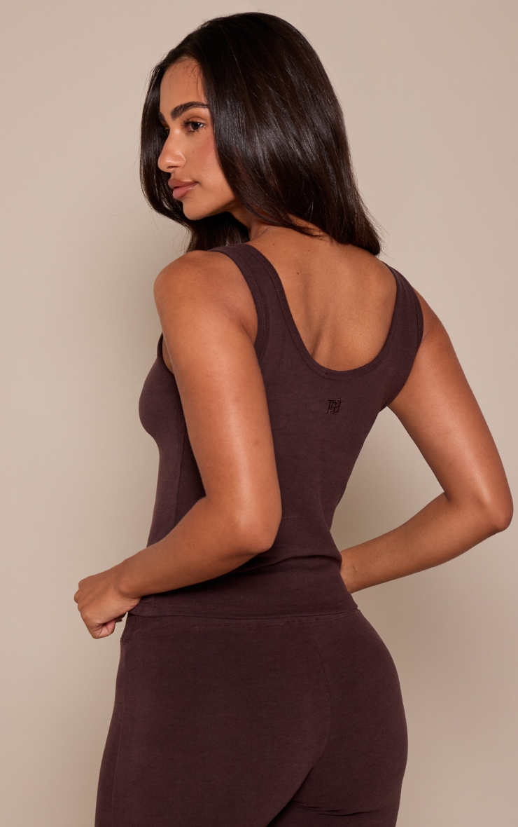Petite PLT Chocolate Soft Cotton Vest Top image 2