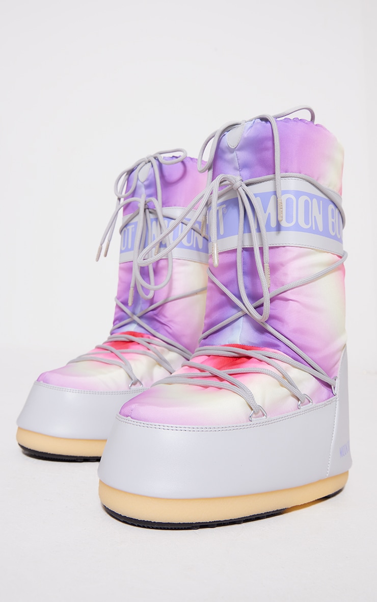 Moon Boot Icon grises tie & dye image 3