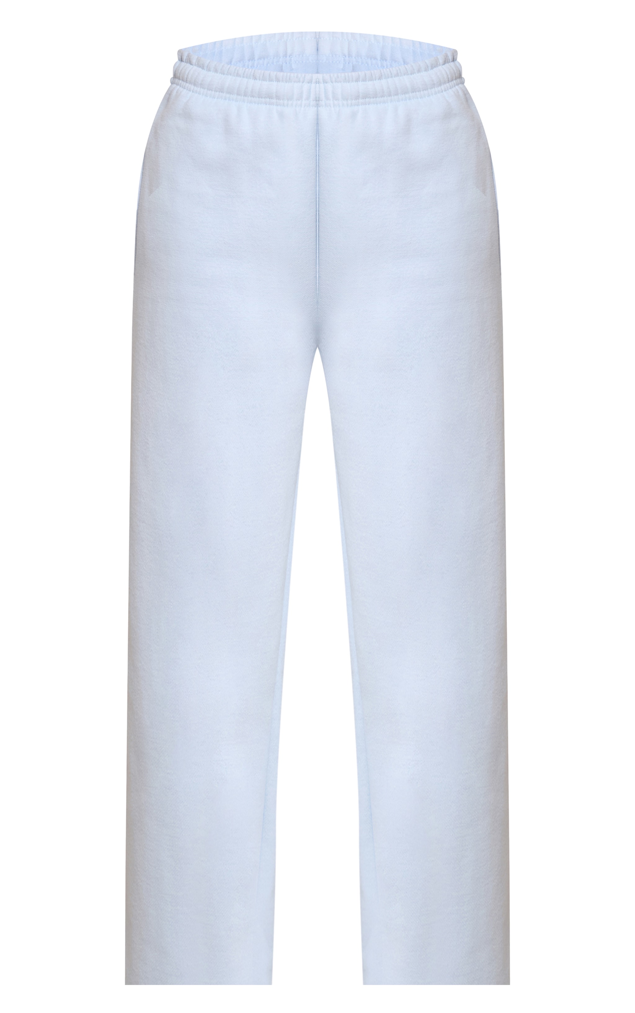 Bas de survêtement droit en coton polaire bleu clair imprimé "Sports Club" image 5